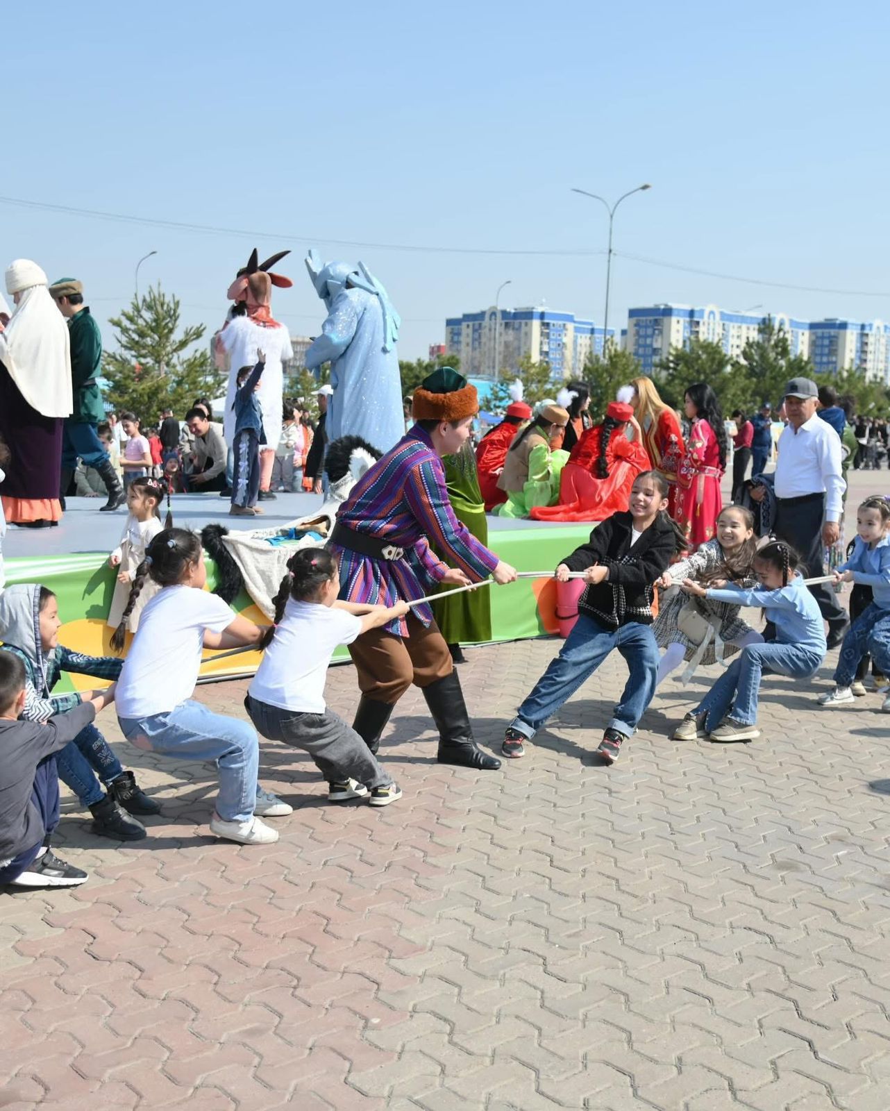 В Енбекшинский район был отмечен праздник Наурыз — Великий день Улуса.
