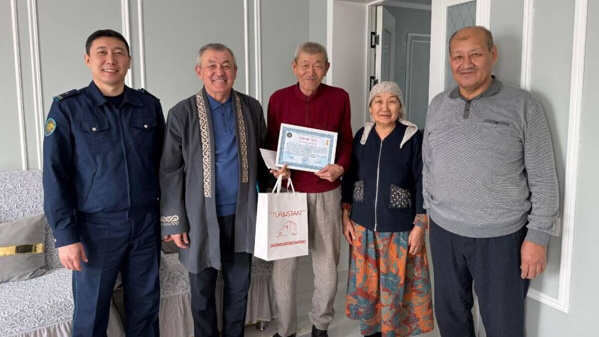 Түркістан облысында Наурыз мерекесі қарсаңында ардагер полицейлерге құрмет көрсетілді