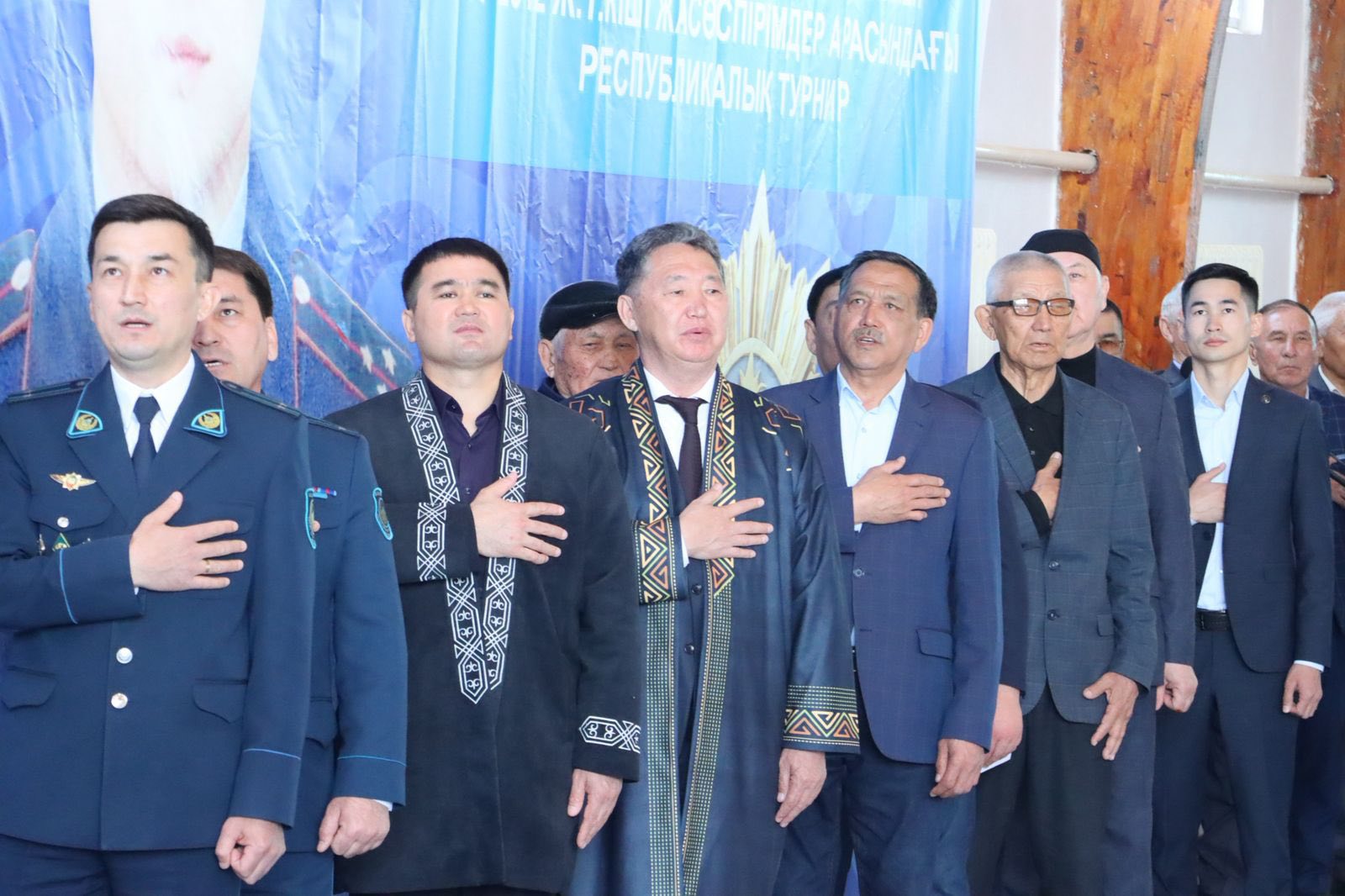 II дәрежелі «Айбын» орденінің иегері, полиция аға лейтенанты талғат қозыбаевты еске алуға арналған республикалық турнирдің ашылу салтанаты өтті