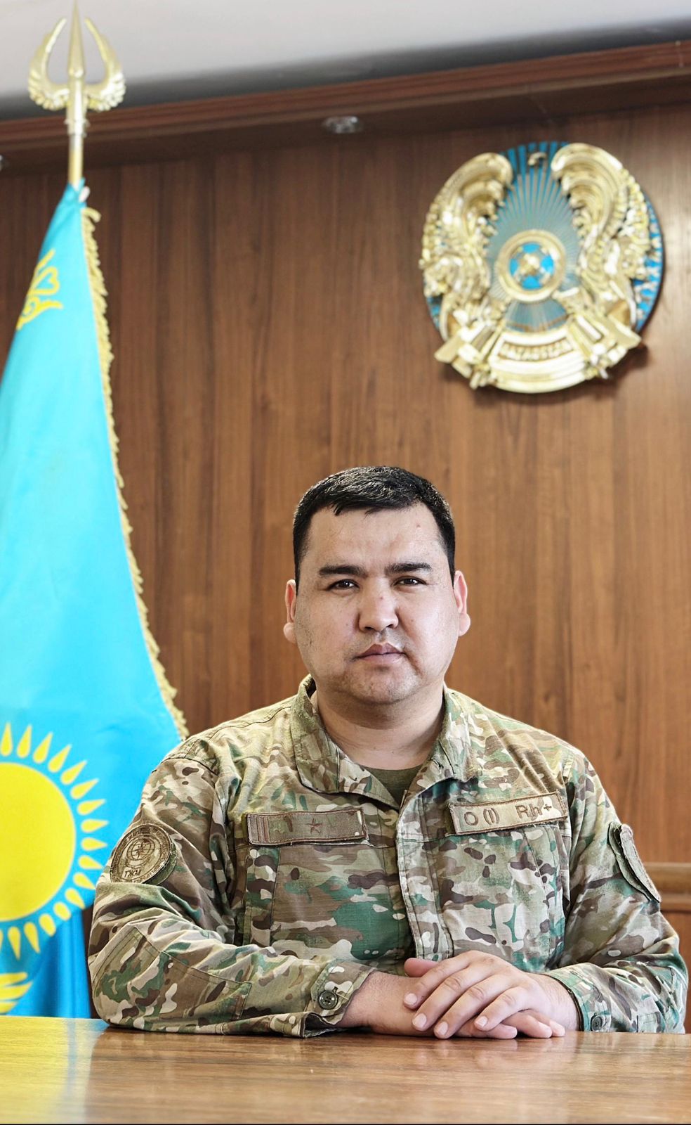 Қызылорда облысы Төтенше жағдайлар департаментінің ресми өкілі, азаматтық қорғау майоры Тұрсынбаев Олжас Тұрсынбайұлы 2019 жылдан бері азаматтық қорғау саласында еңбек етіп келеді.