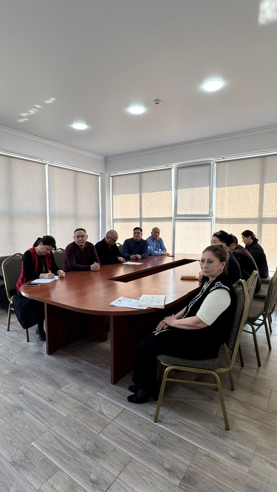 Қазақстан Республикасы Еңбек және халықты әлеуметтік қорғау министрлігінің Мемлекеттік еңбек инспекциясы комитетінің әдеп жөніндегі уәкілі Алшынбаева У. Комитет төрағасы Ахметов М.М.-нің қатысуымен департамент қызметкерлерімен онлайн форматта кездесу өткізді.