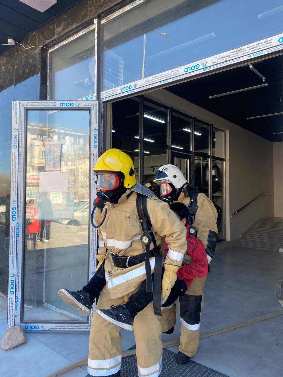 Жаңатас қаласында өрт-тактикалық сабақ өткізілді