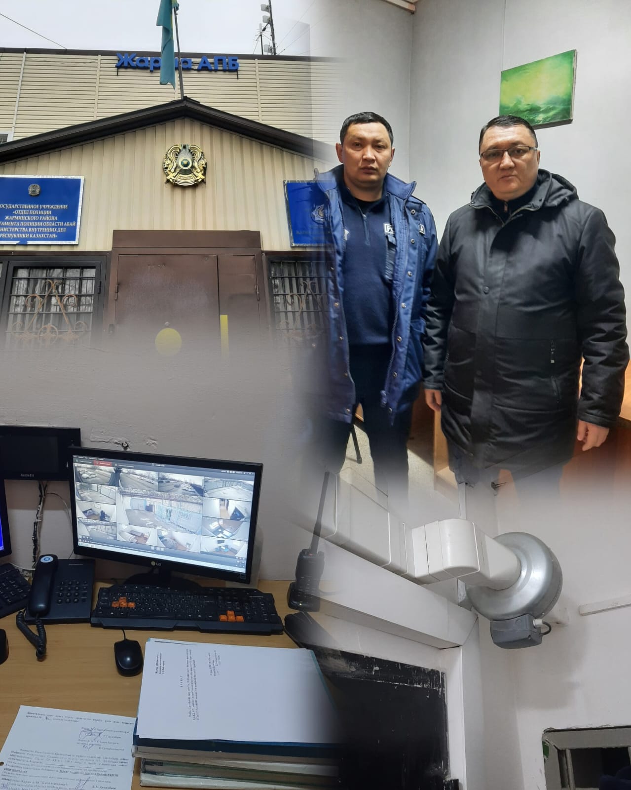 Адам құқықтары жөніндегі Уәкілдің Абай облысы бойынша өкілі Д. Жұмагелдин Жарма ауданы Полиция бөлімінің уақытша ұстау изоляторына және кезекші бөлімінің жанындағы арнайы үй-жайға барды.