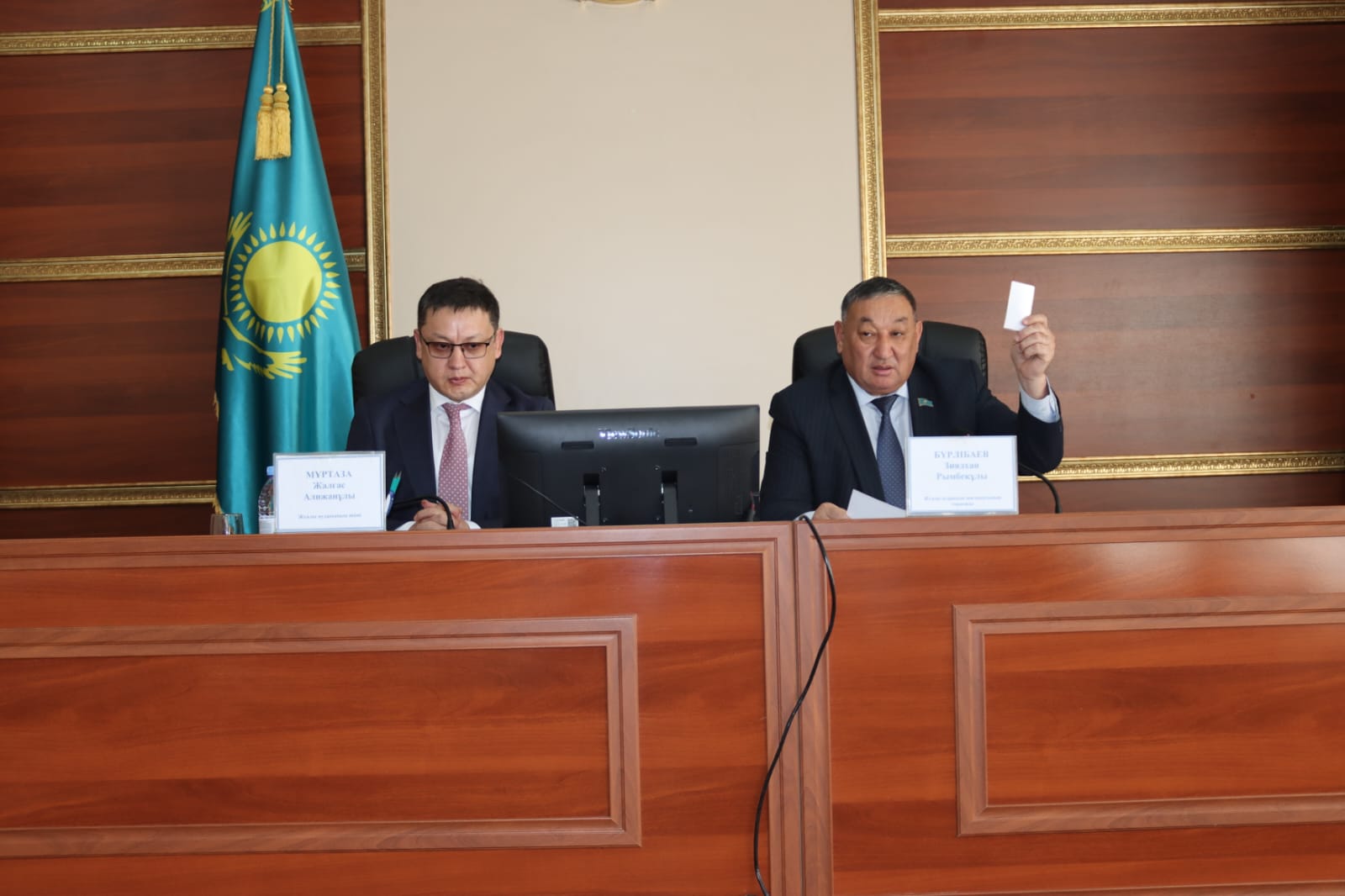 Сегізінші шақырылған Жуалы аудандық мәслихатының кезекті, алпыс төртінші сессиясы өтті