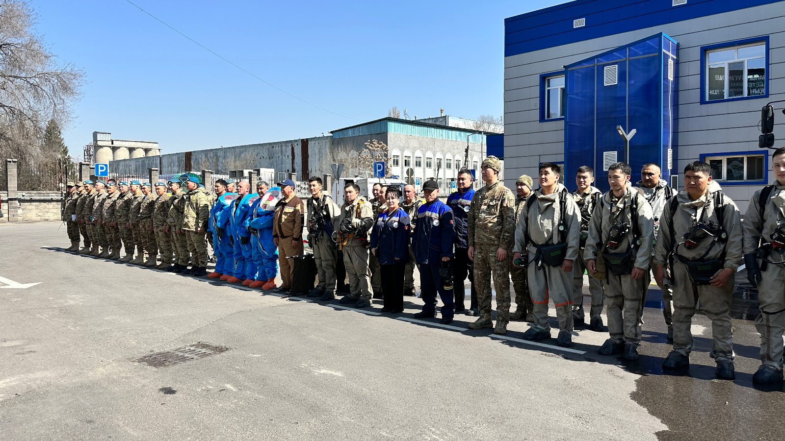 Азаматтық қорғаныс айлығының қорытындысында химиялық апатты жою бойынша оқу-жаттығу өткізілді.