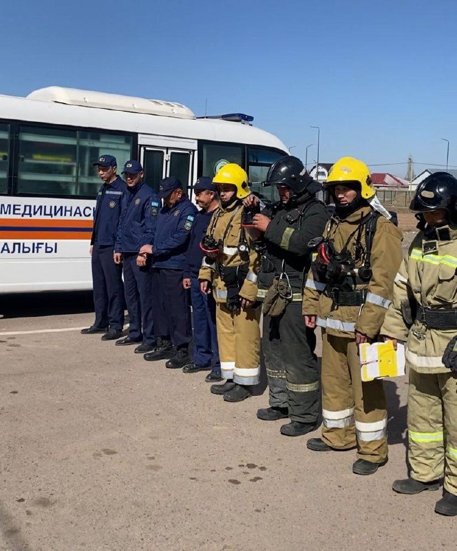 Т.Рысқұлов ауданында өрт-тактикалық сабақ өткізілді