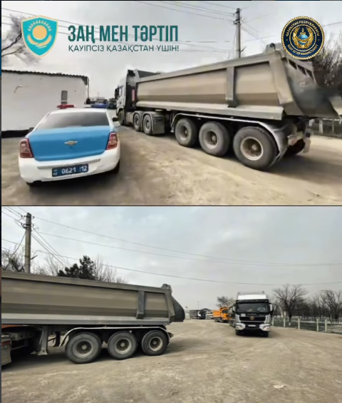 Маңғыстау ауданында жүк көліктеріне қатысты жол қауіпсіздігі іс-шаралары өткізілуде