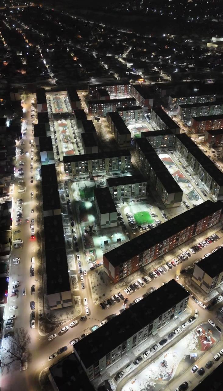 В ЖК «Алма Сити-5» завершается модернизация системы уличного освещения