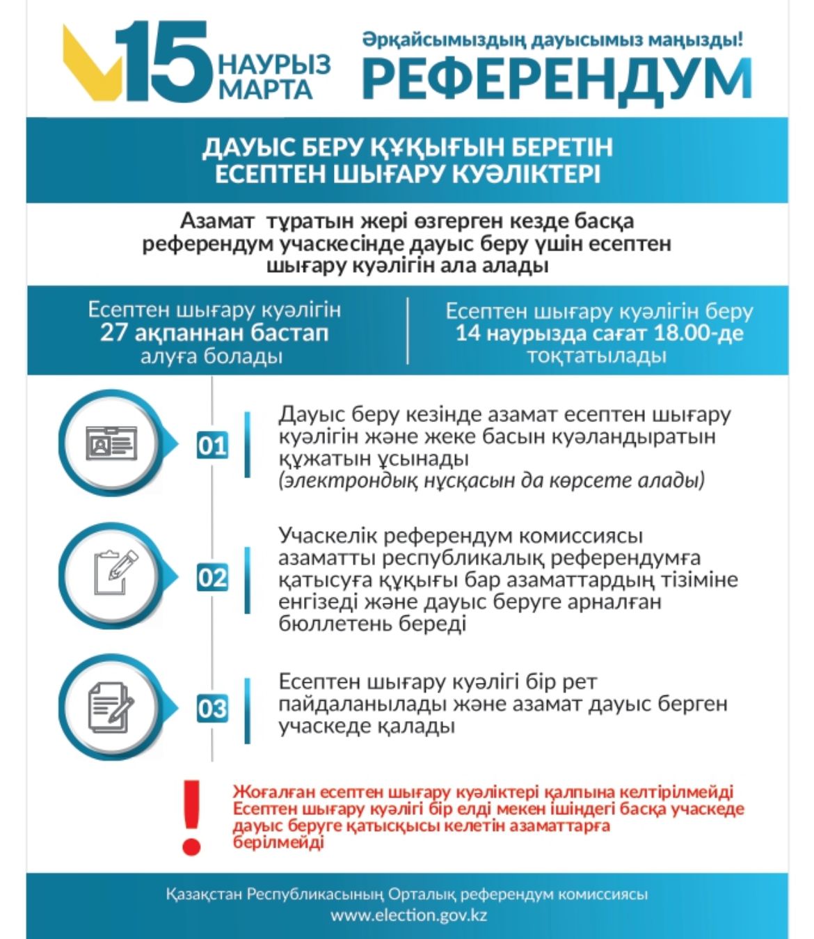 15 наурыз РЕФЕРЕНДУМ