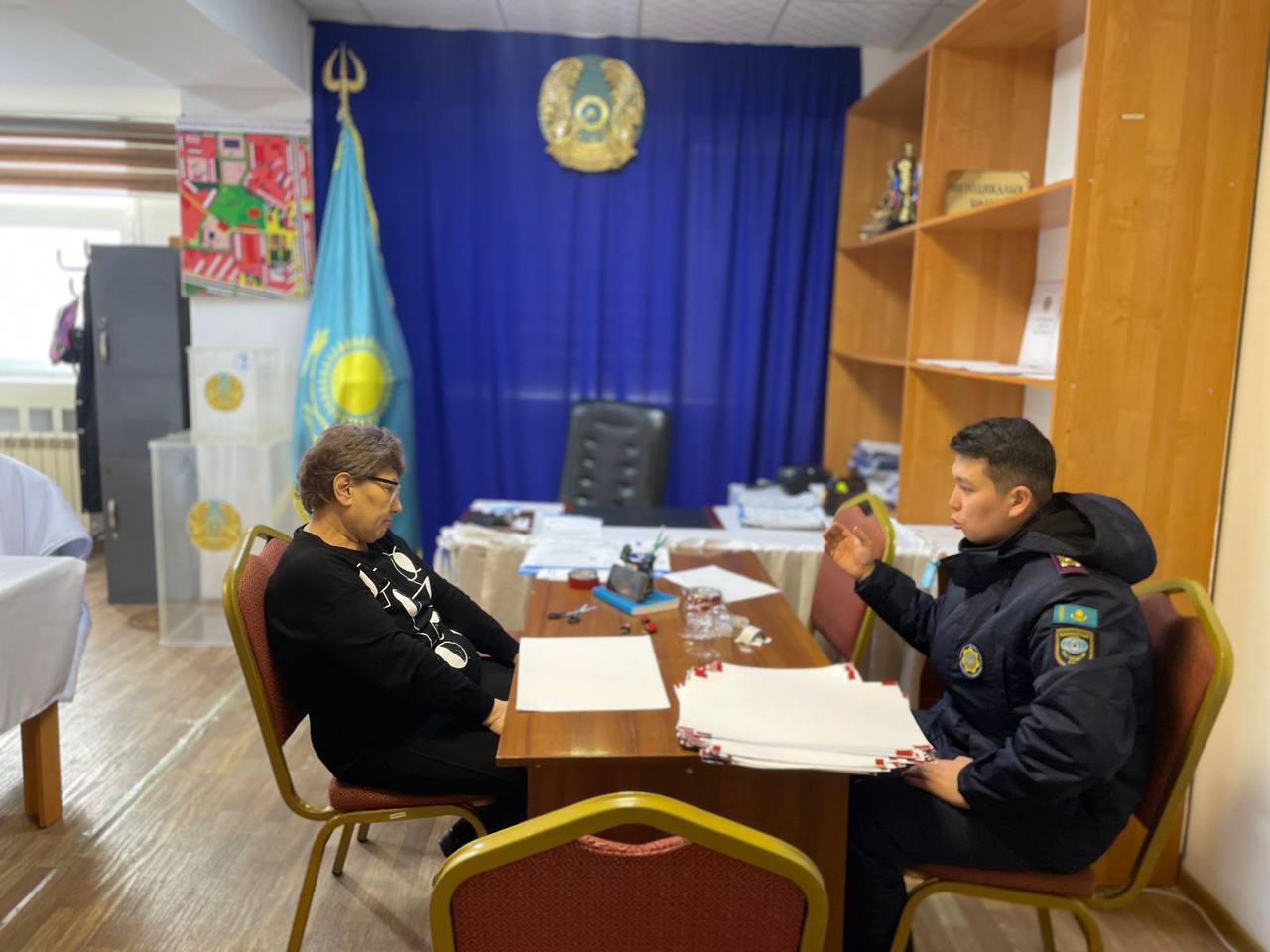 Сарысу ауданында референдум қарсаңында қауіпсіздік шаралары күшейтілді