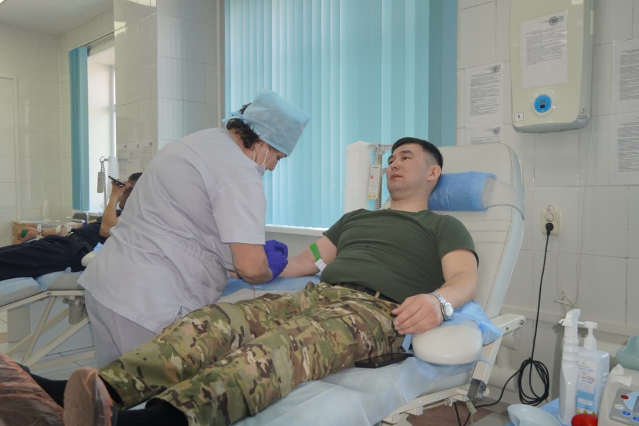 СҚО өрт сөндірушілері донорлық акцияға қатысты