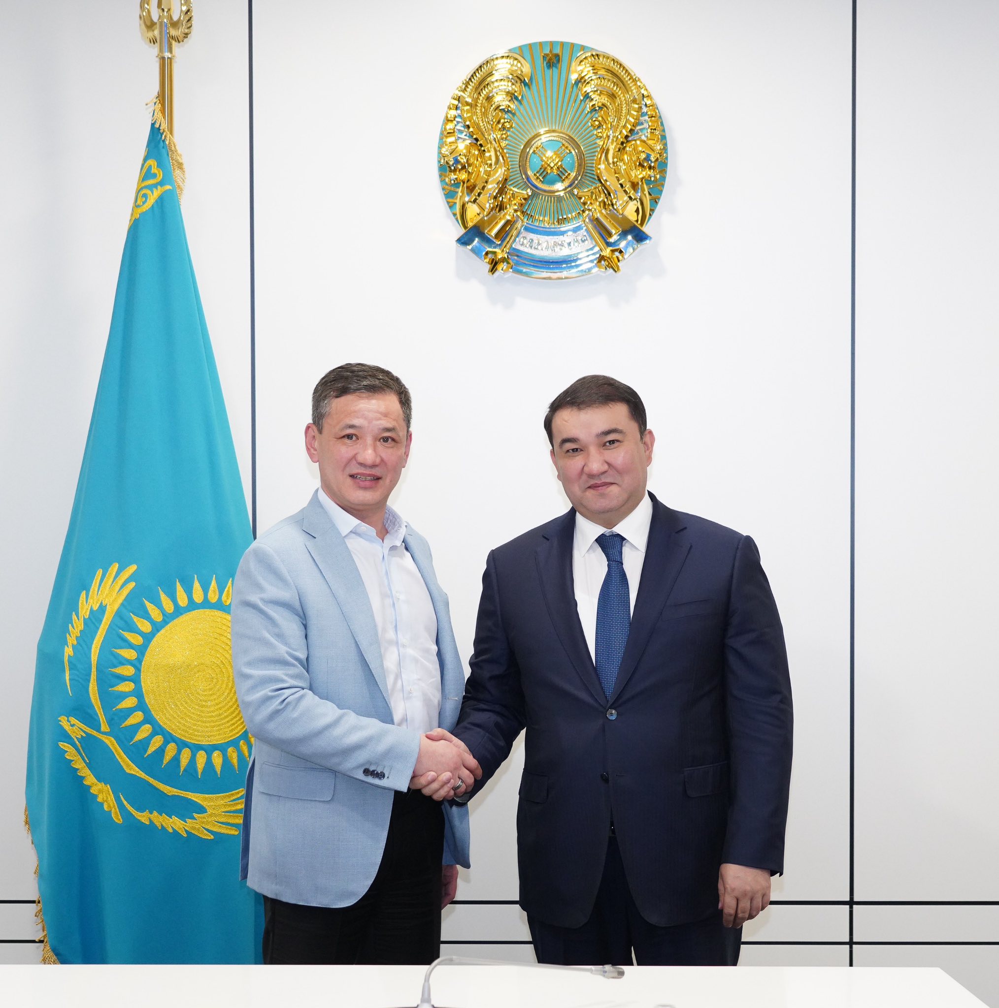 НУРАЛХАН КУШЕРОВ ВСТРЕТИЛСЯ С ИЗВЕСТНЫМ ПРЕДПРИНИМАТЕЛЕМ, УЧРЕДИТЕЛЕМ ХОЛДИНГА «KUSTO GROUP» КАНАТОМ КОПБАЕВЫМ