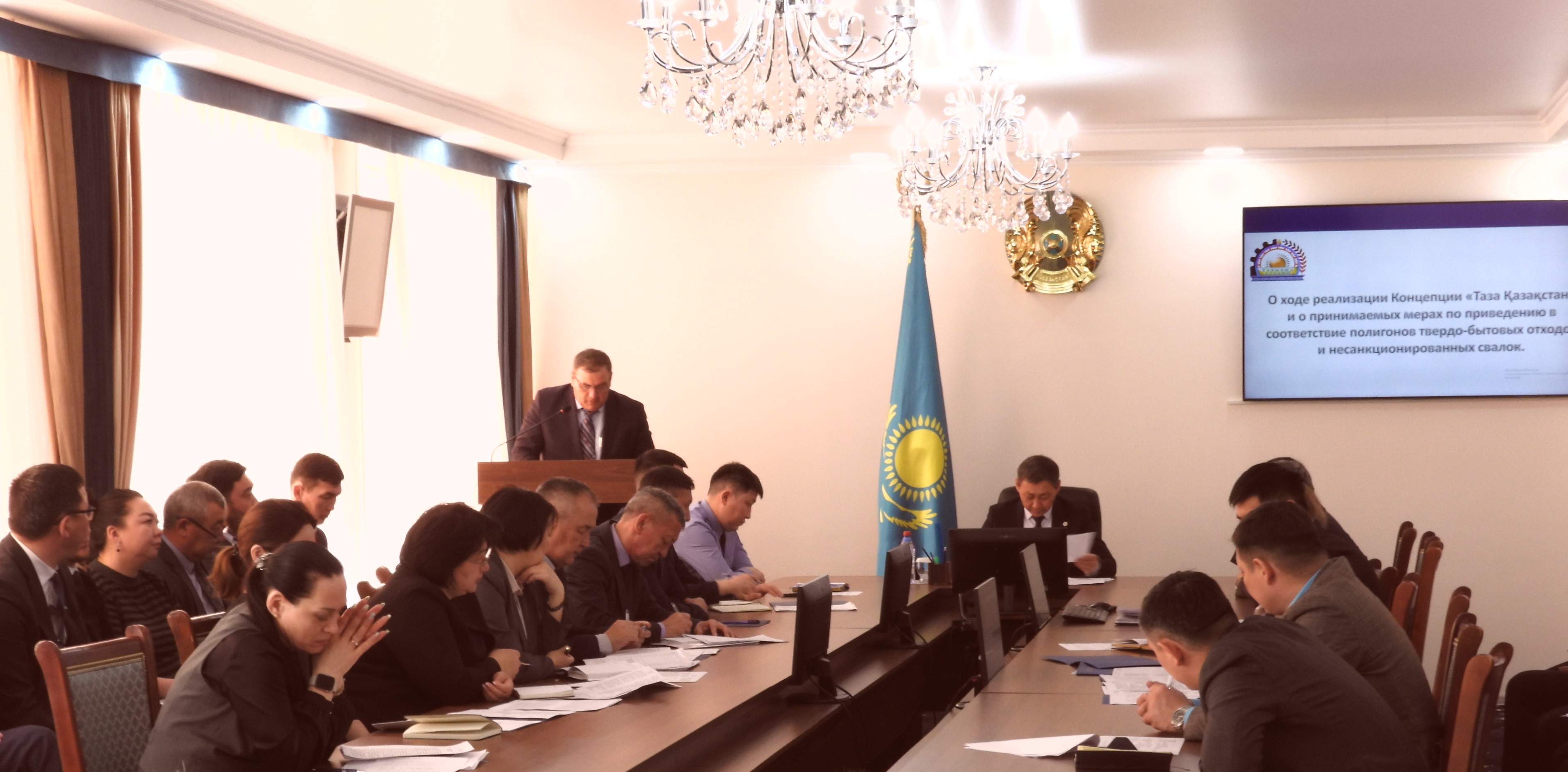 2026 жылдың 31 наурызында Тайынша ауданының әкімі  Б.А. Әлжанов аудан әкімдігінің отырысын өткізді.