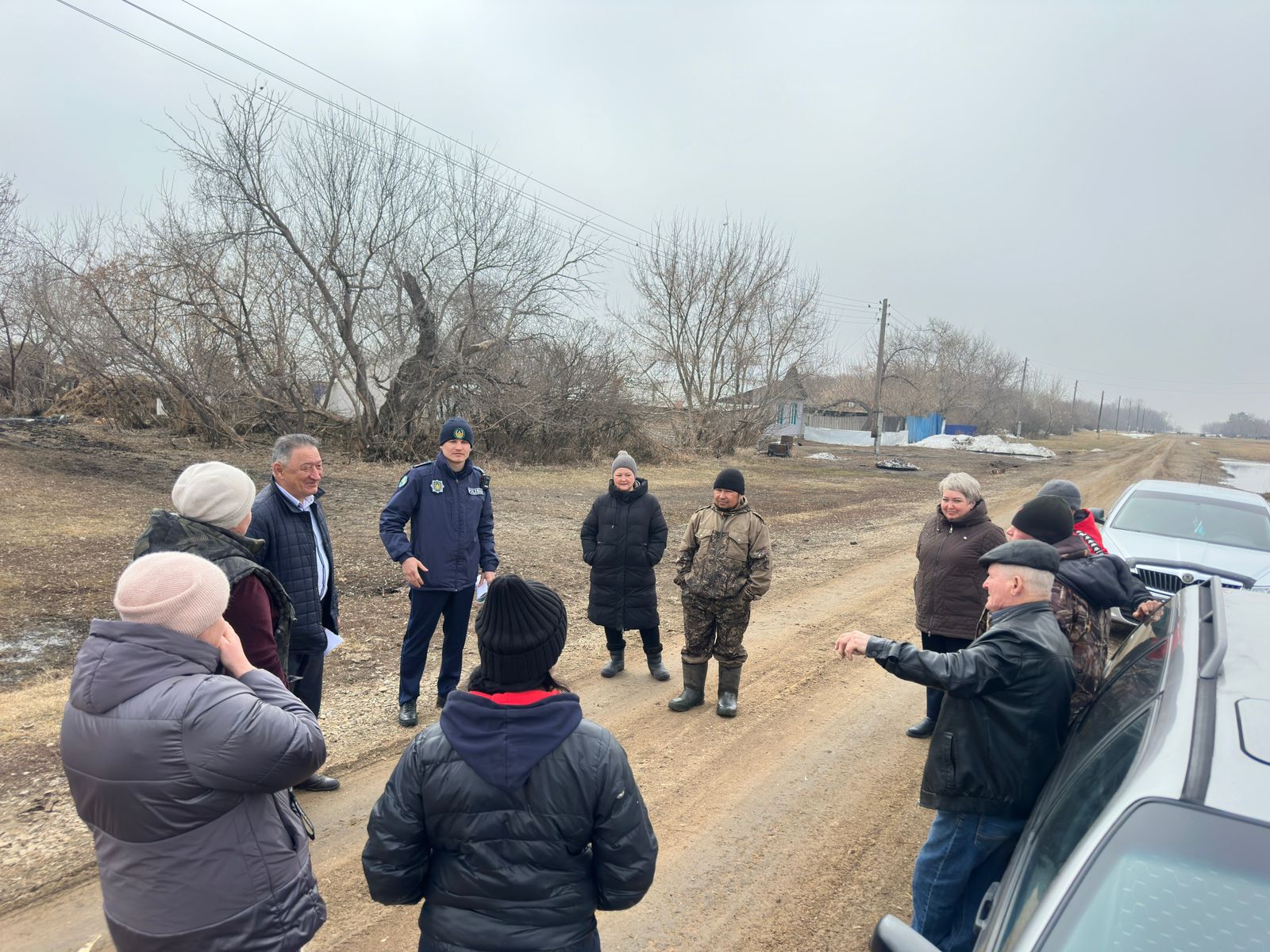 Поляковка ауылының тұрғындарымен кездесу