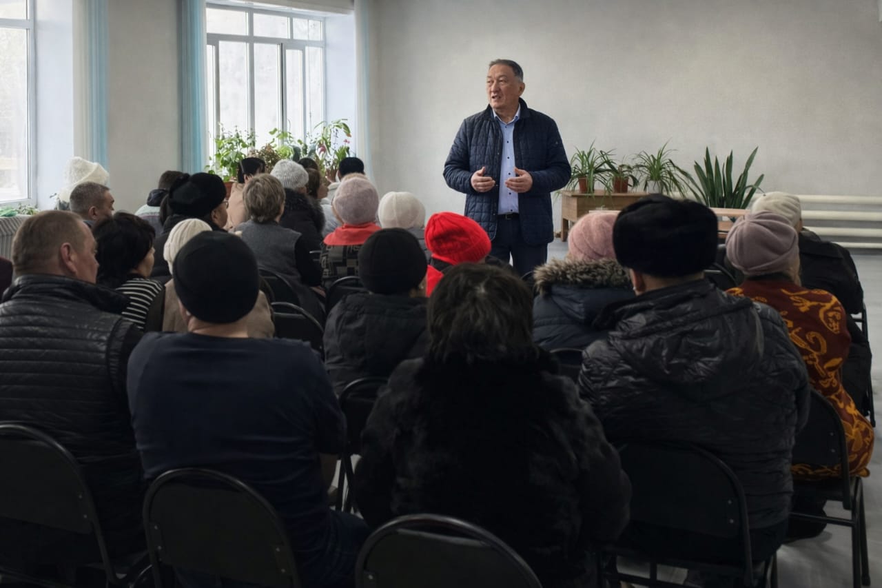 Встреча с населением с.Амангельдинское