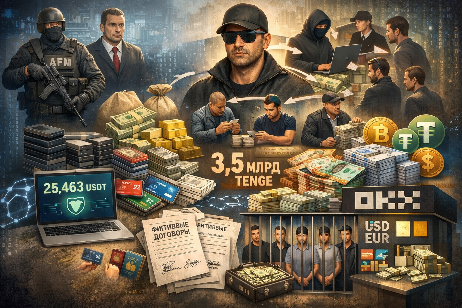 150-ден астам дроппер заңсыз криптооперацияларға тартылған