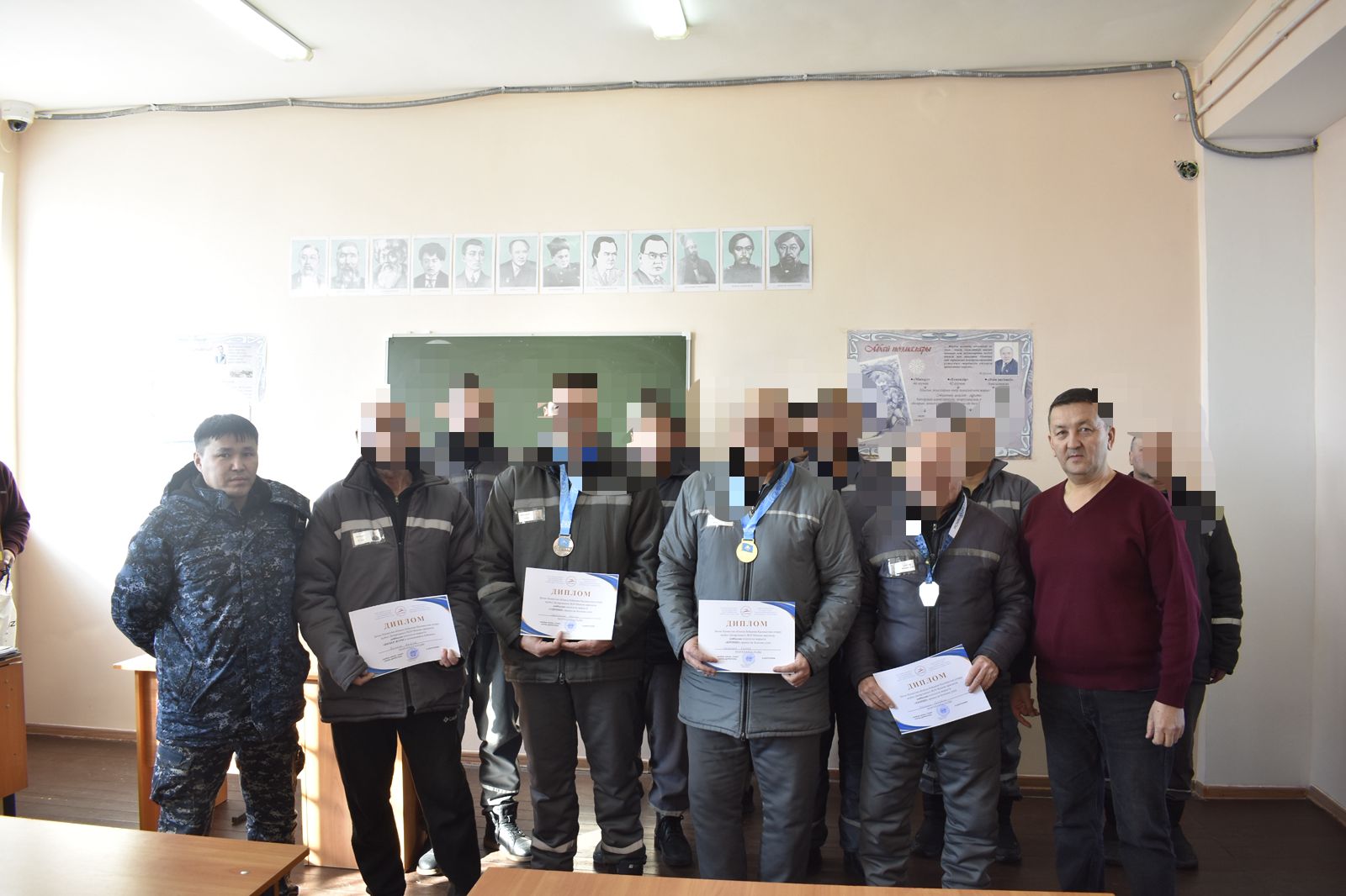 №28 мекемесінде сотталғандар арасында дойбыдан турнир өтті