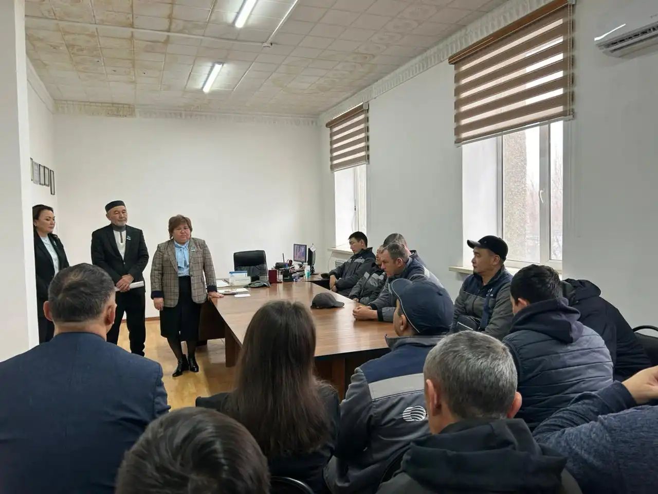 Аймақтық коалицияның мүшелері Қордай ауданында «Қазақтелеком» ұжымымен кездесті