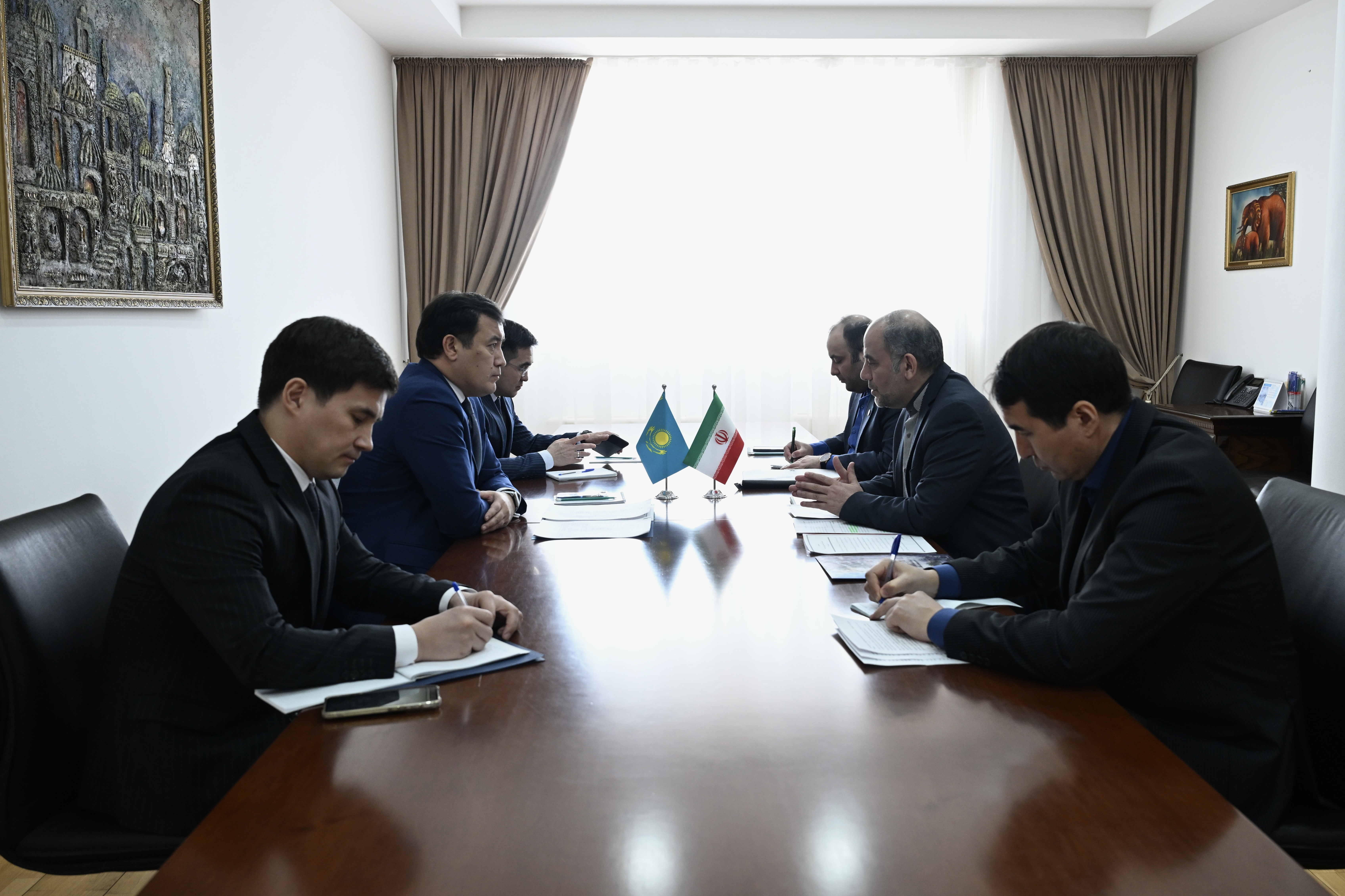 Kazakh Foreign Deputy Minister Received the Ambassador of Iran