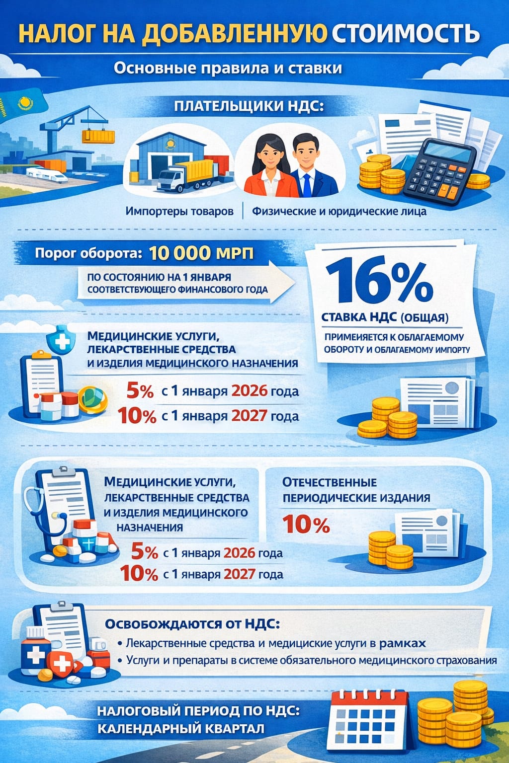 Налог на добавленную стоимость: основные правила и ставки