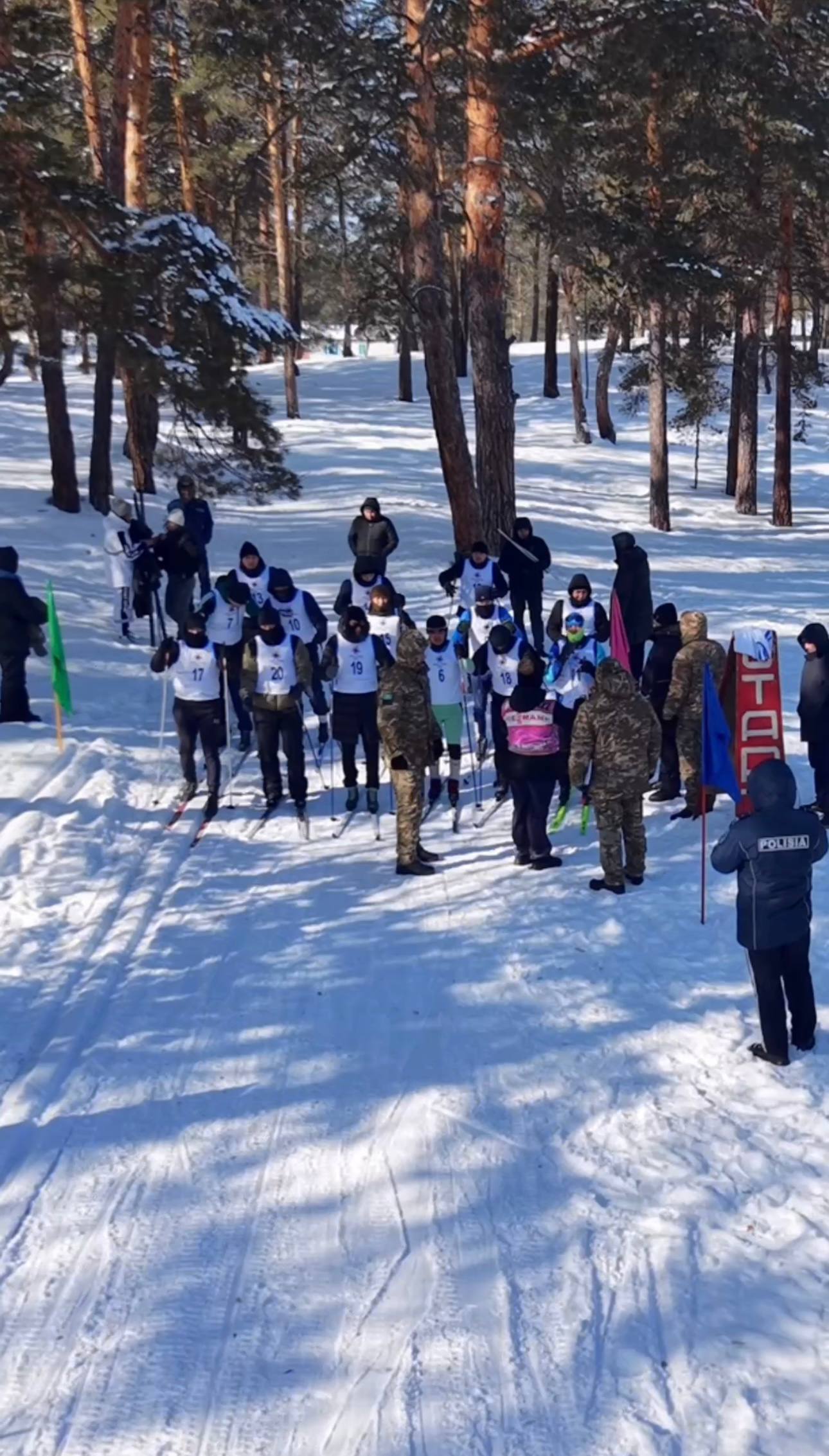 Абай облысында полиция қызметкерлері арасында шаңғы жарысы өтті