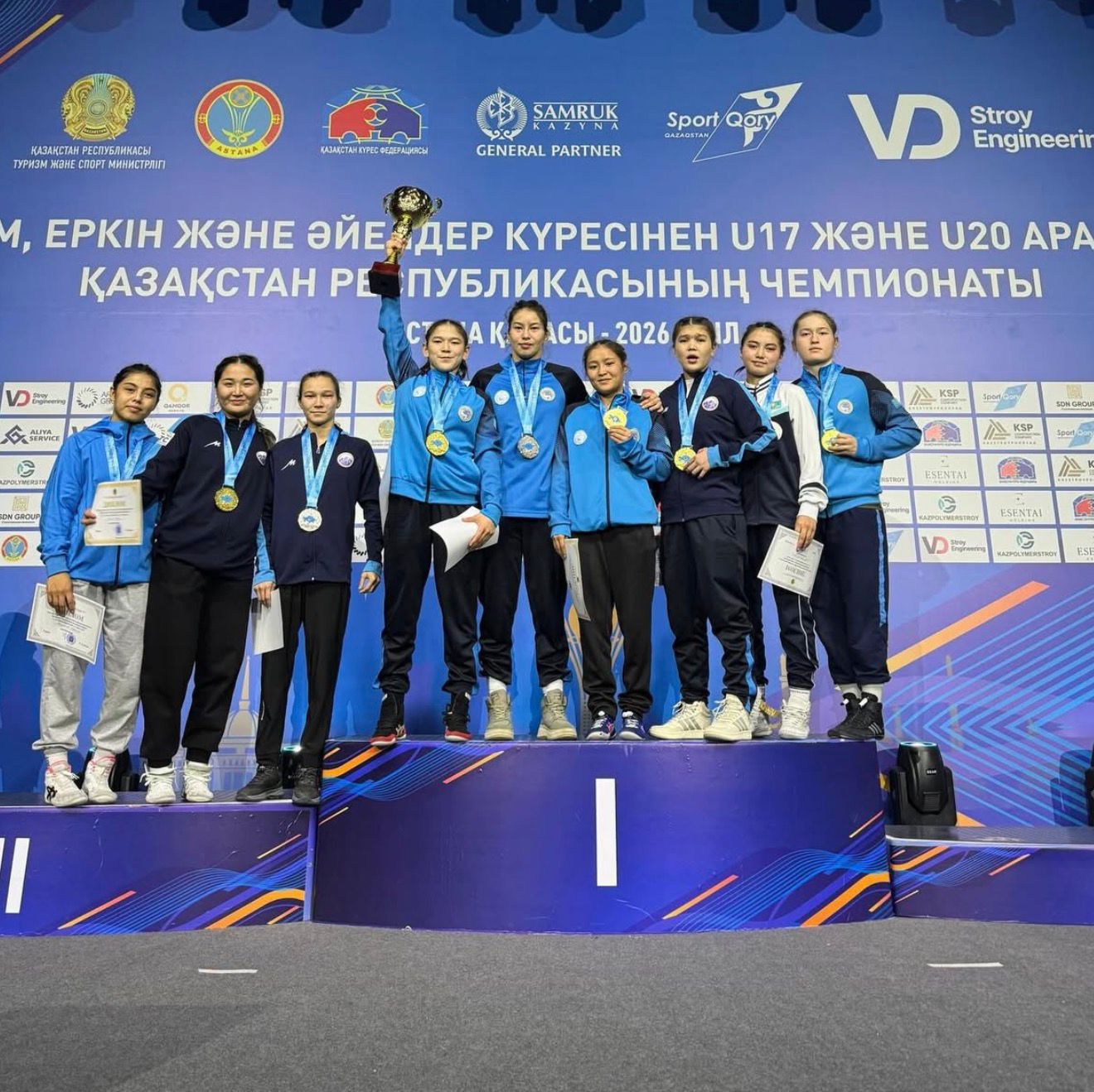 Алматылық спортшы қыздар U20 және U17 жас санаттары бойынша әйелдер күресінен Қазақстан чемпионатында табысты өнер көрсетті