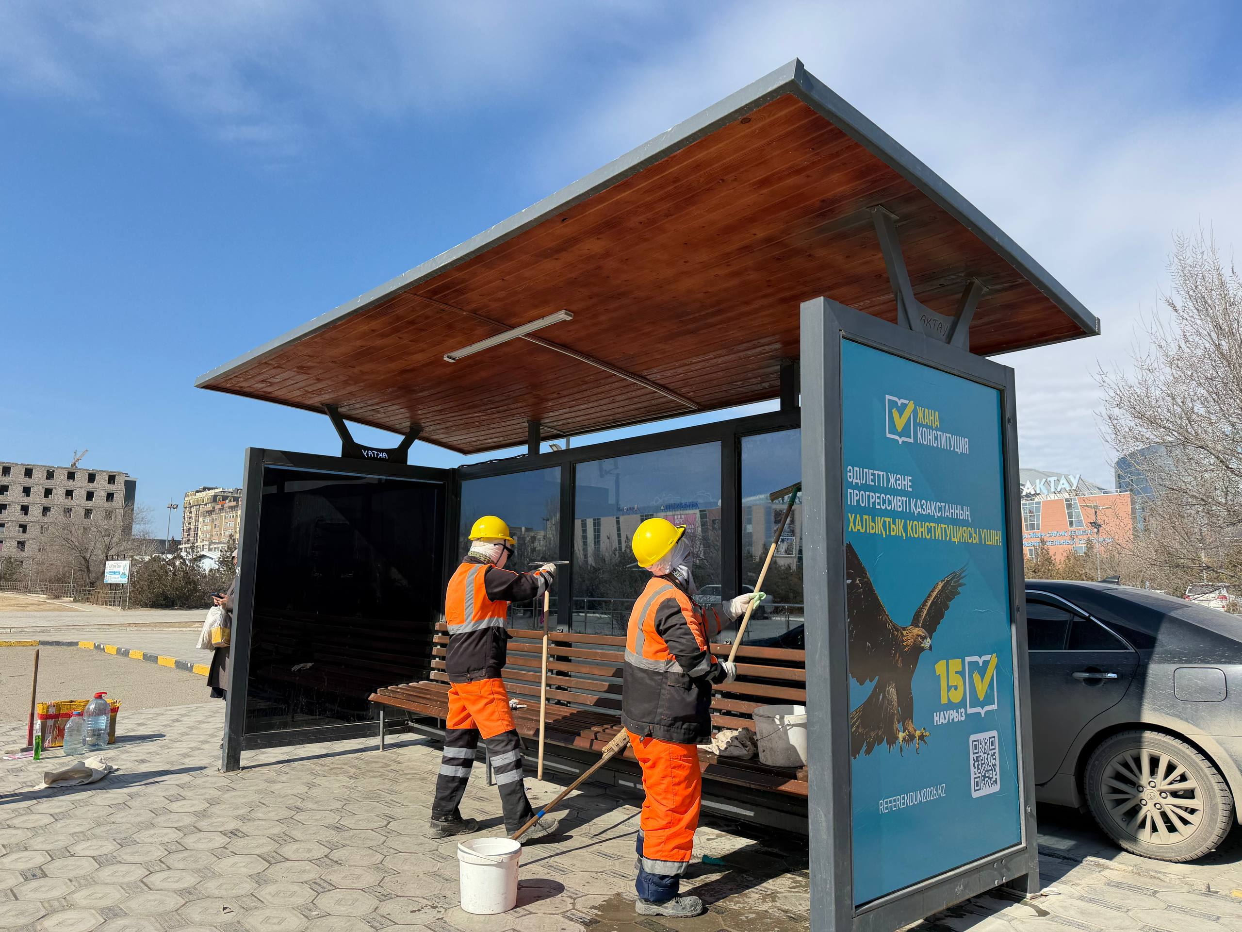 Айтылды – орындалды: Ақтауда автомобиль жолдарын күтіп ұстау жұмыстары күшейтілді