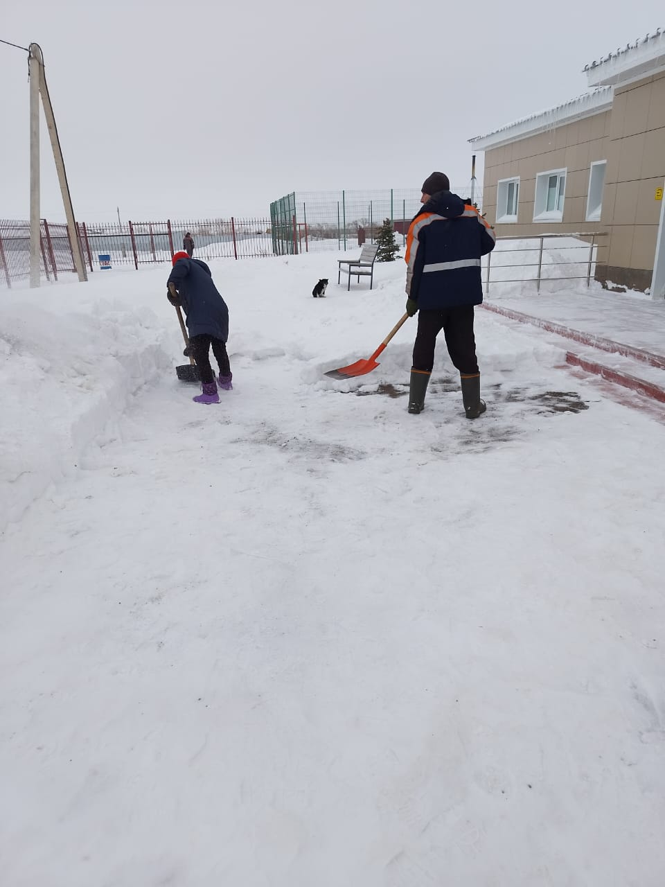Бұзылық ауылындағы қарды тазарту