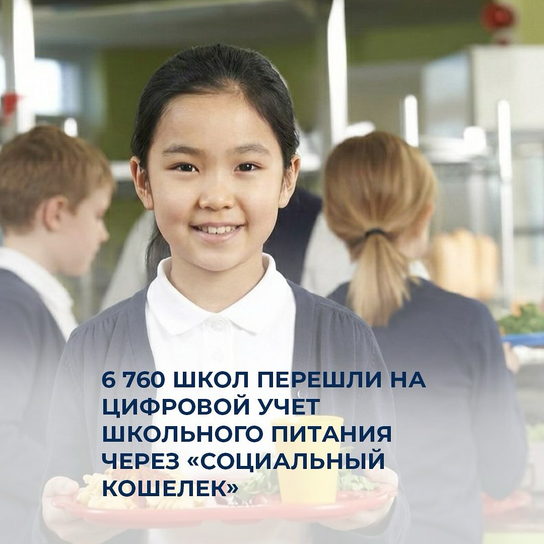 6 760 школ перешли на цифровой учет школьного питания через «Социальный кошелек»