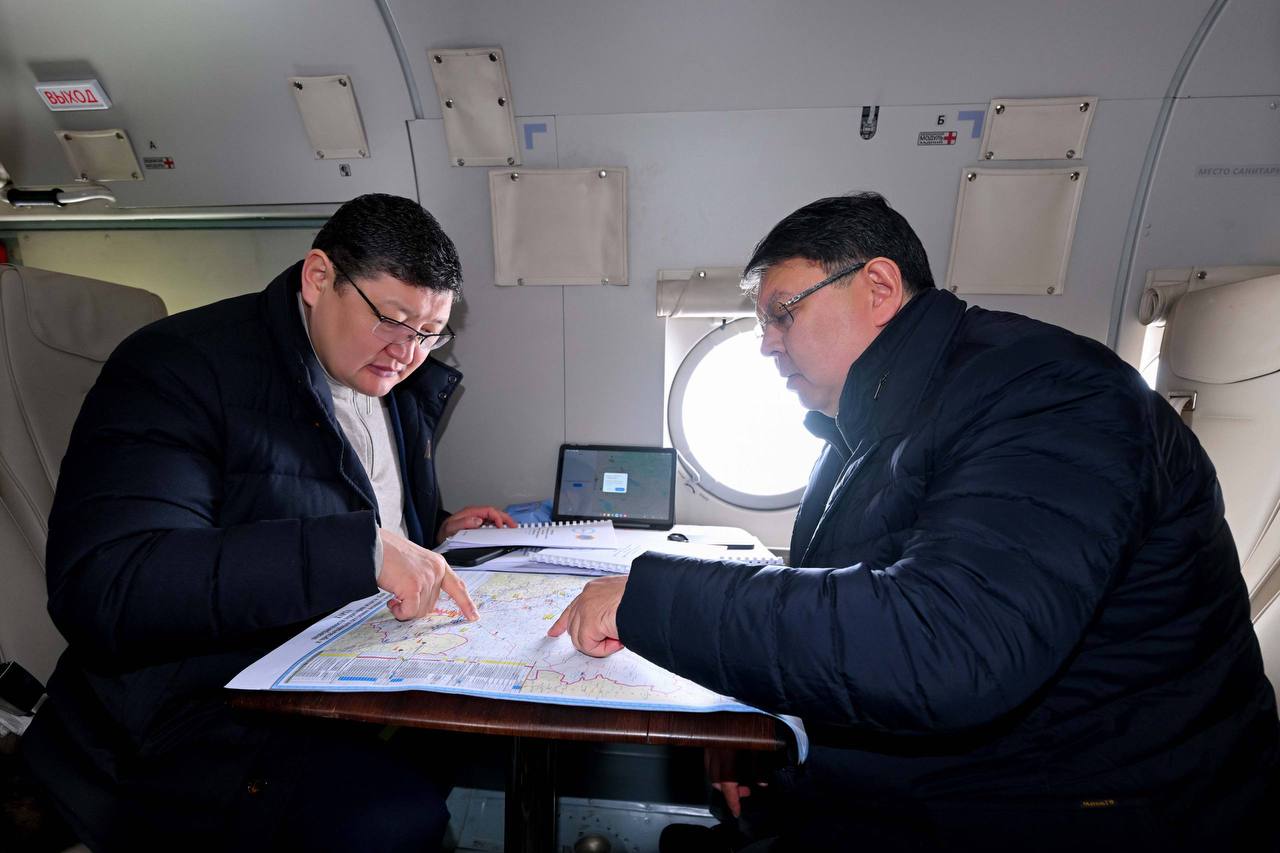 Вице-премьер Канат Бозумбаев ознакомился с ходом противопаводковых мероприятий в области Абай