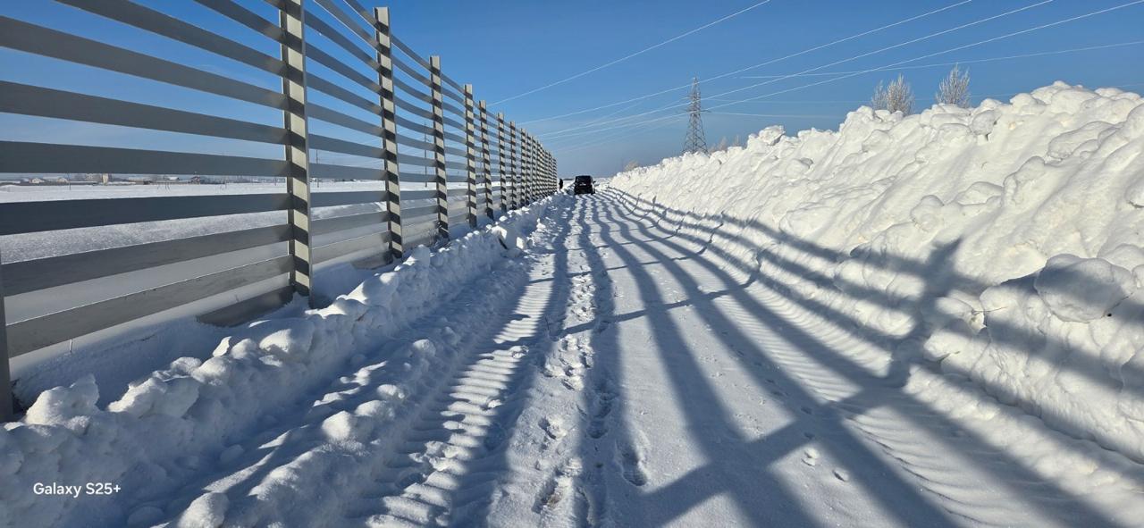 Зима без заносов: на трассе «Астана – Кокшетау» тестируют новую снегозащитную систему