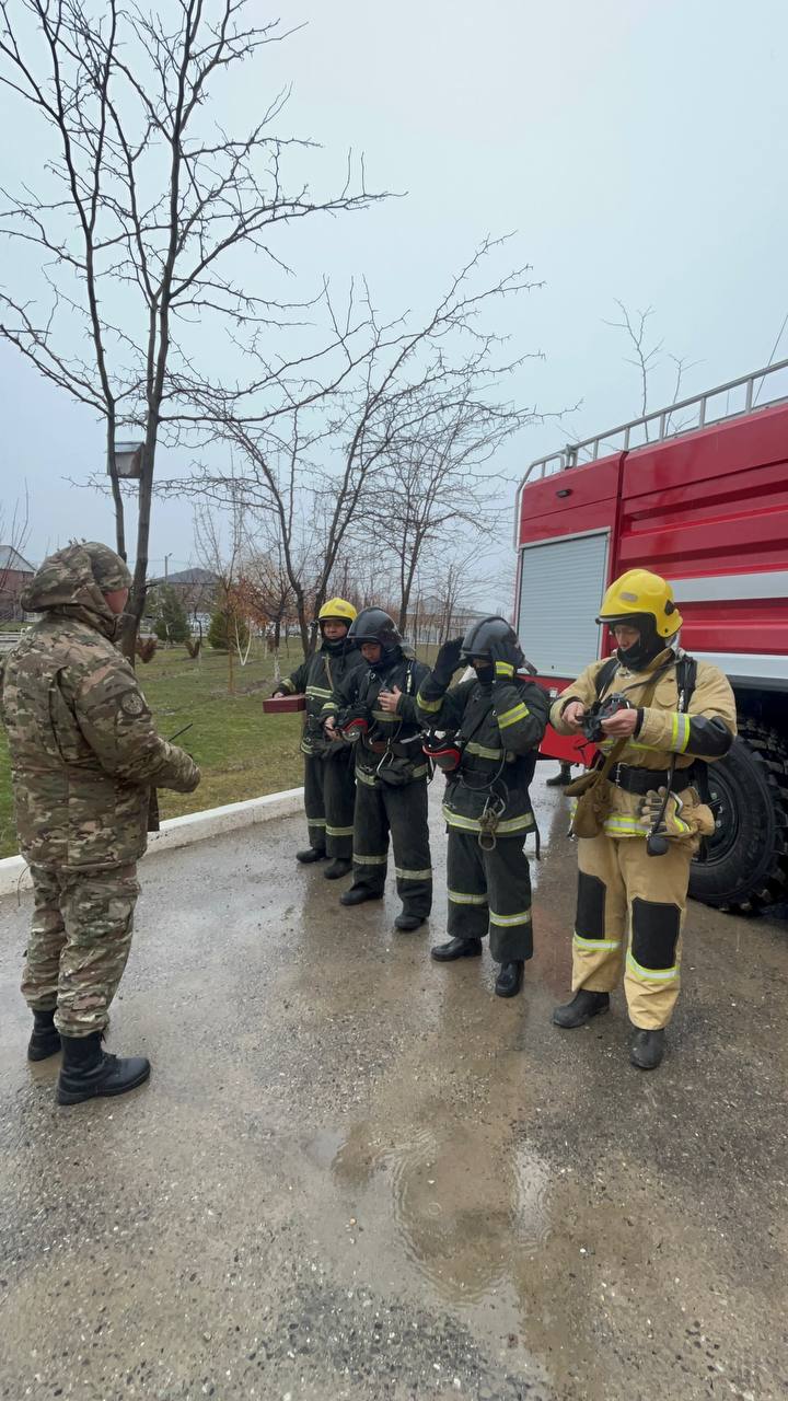 Референдум қарсаңында өрт-тактикалық сабақ өткізілді