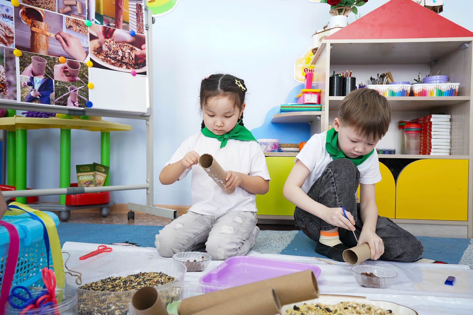 Цветы жизни: как в детском саду «Өрлеу» поддержали акцию «Таза Қазақстан»