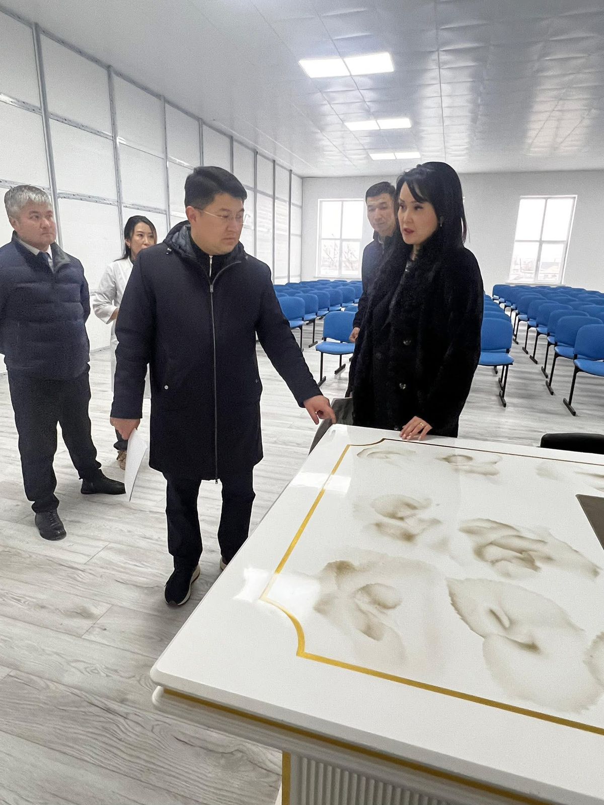 Басқарма басшысы Меркі ауруханасындағы жаңғыртылған қабылдау бөлімшесінің құрылысымен танысты