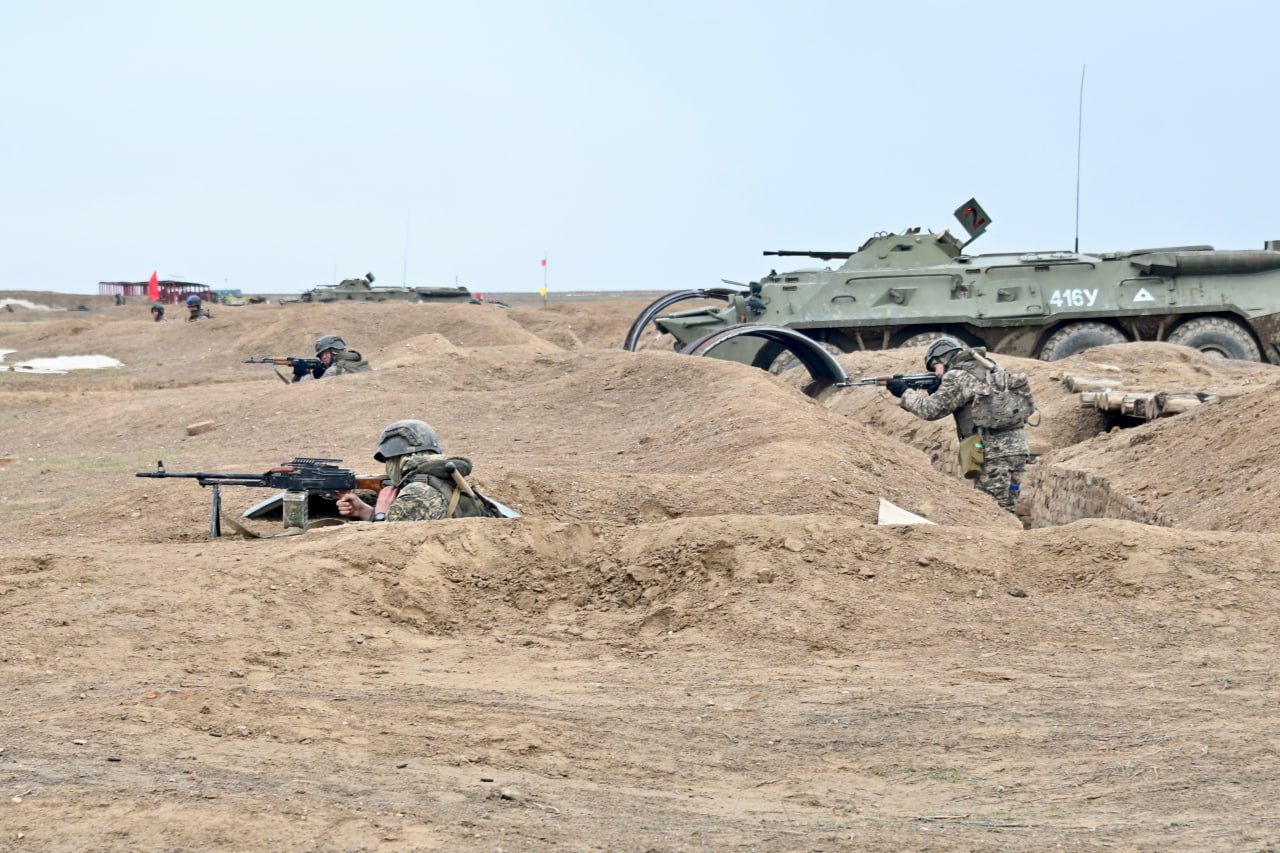 Қонаев гарнизонында роталық тактикалық оқу-жаттығу өтті