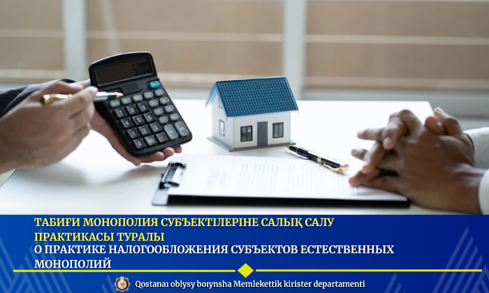 Табиғи монополия субъектілеріне салық салу практикасы туралы