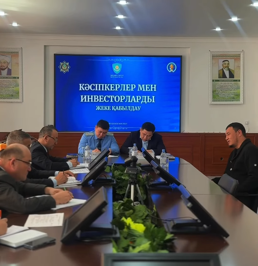 Аудан әкімі мен аудан прокуроры кәсіпкерлер мен инвесторларды жеке қабылдады