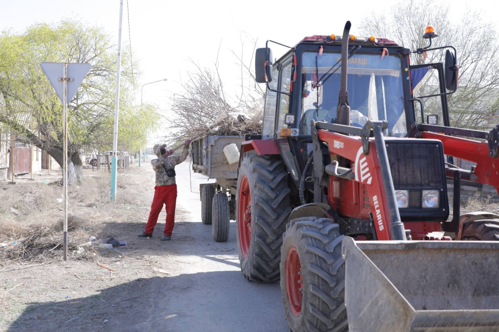 «Таза Қазақстан»: көктемгі тазалық жұмыстары жалғасуда