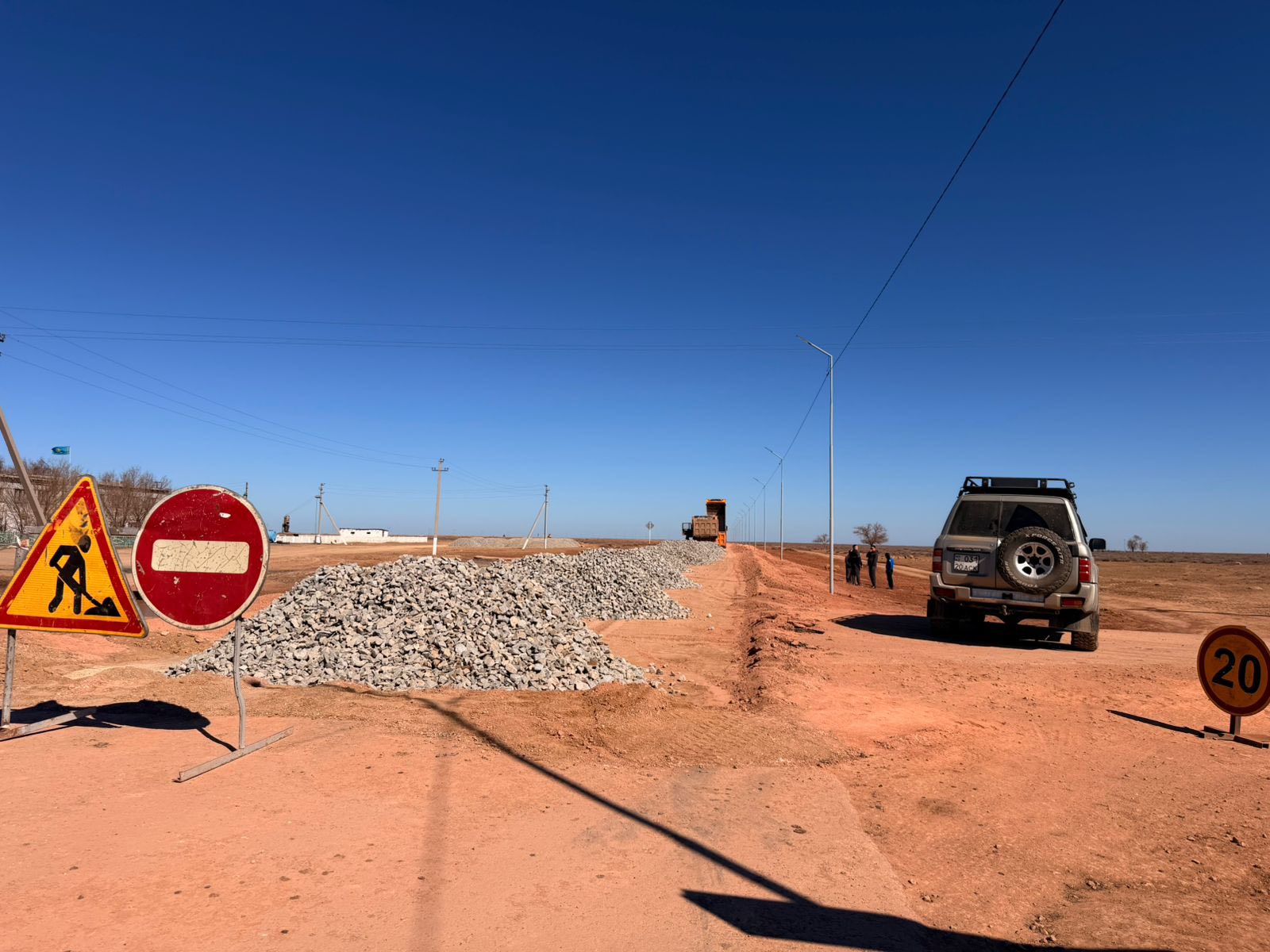 НАЧАЛСЯ РЕМОНТ ДОРОГИ БОРСЕНГИР–ТЕРЕКТЫ