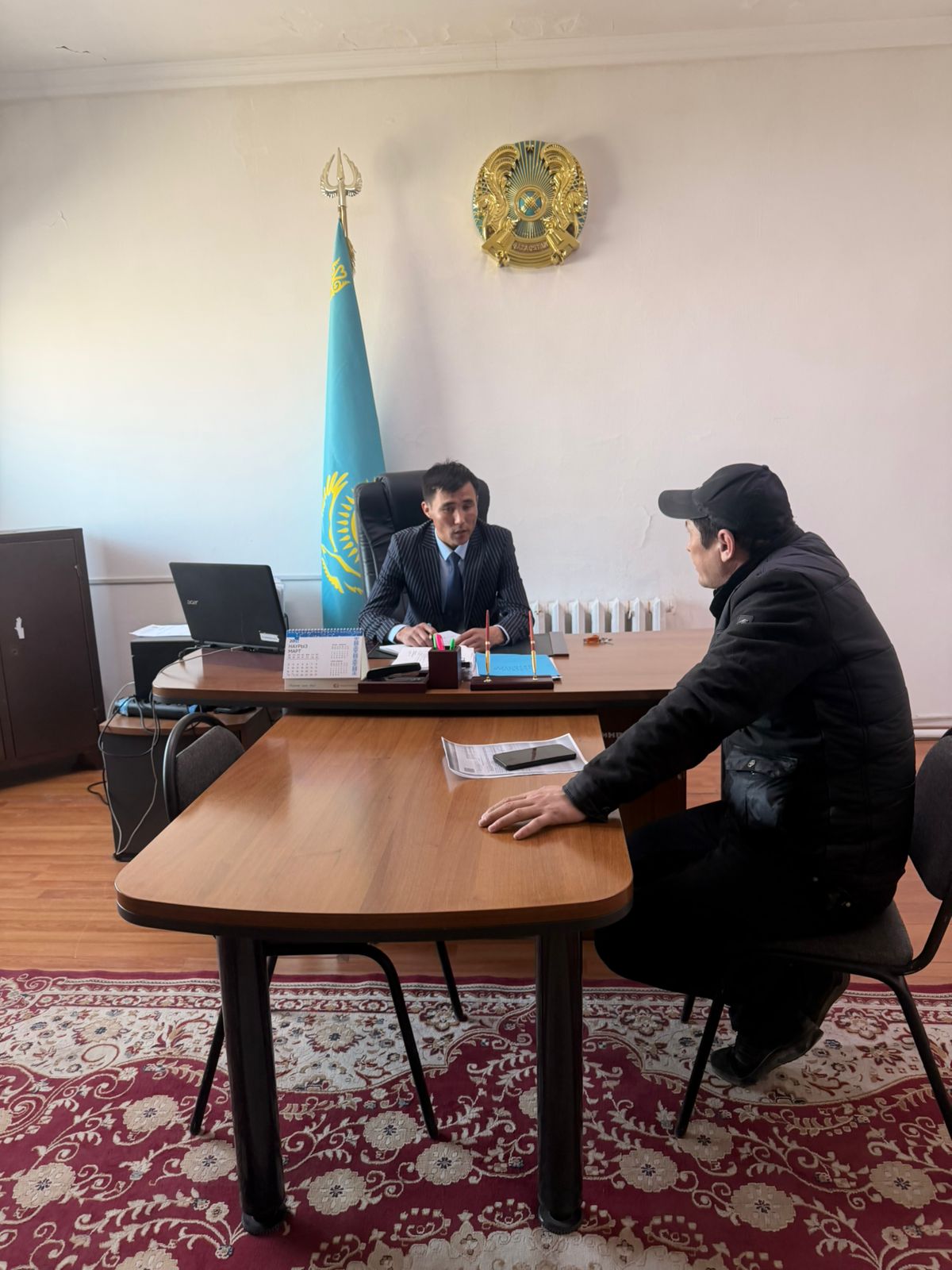 Округ әкімінің жеке қабылдауы.