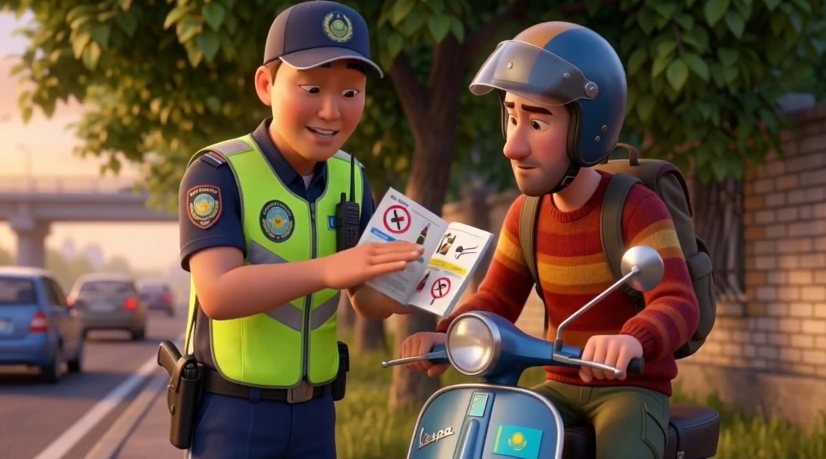 Білгенің абзал: Мопед тізгіндегенде нені білу қажет.