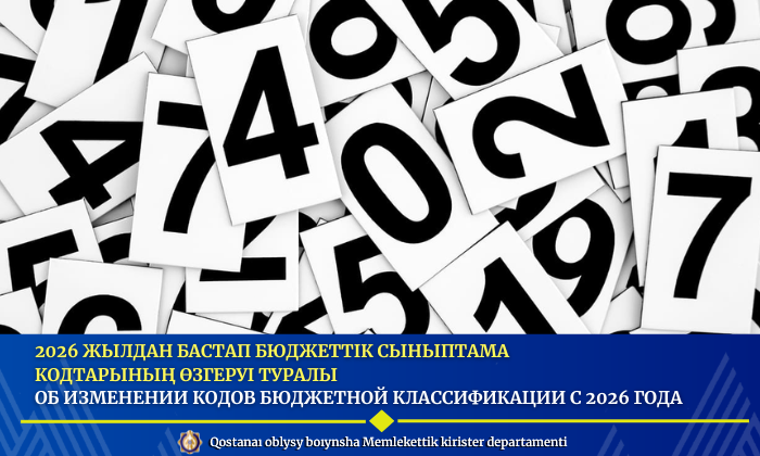 Об изменении кодов бюджетной классификации с 2026 года