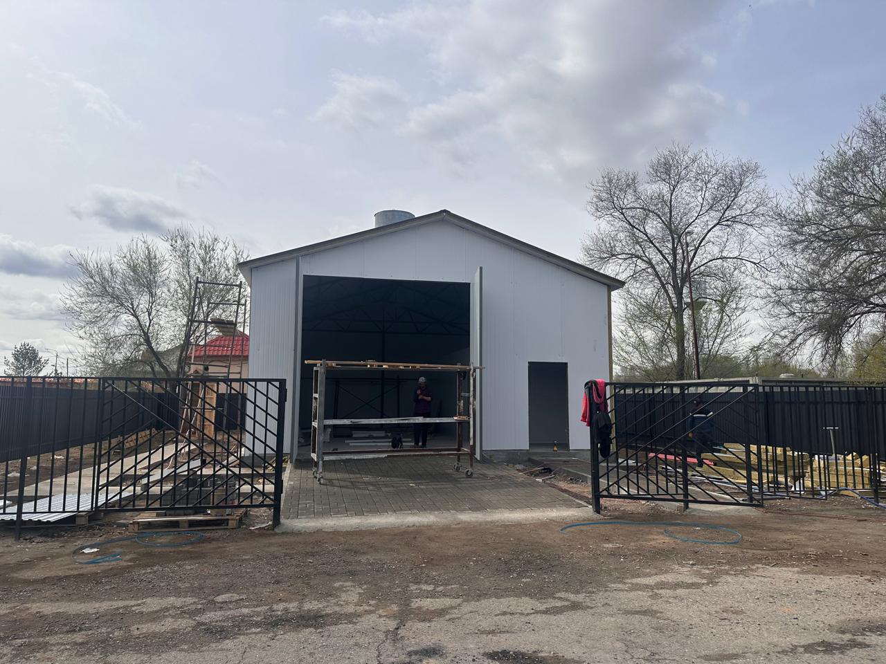 Кәлпе ауылында өрт сөндіру бекетінің құрылысы жүргізілуде