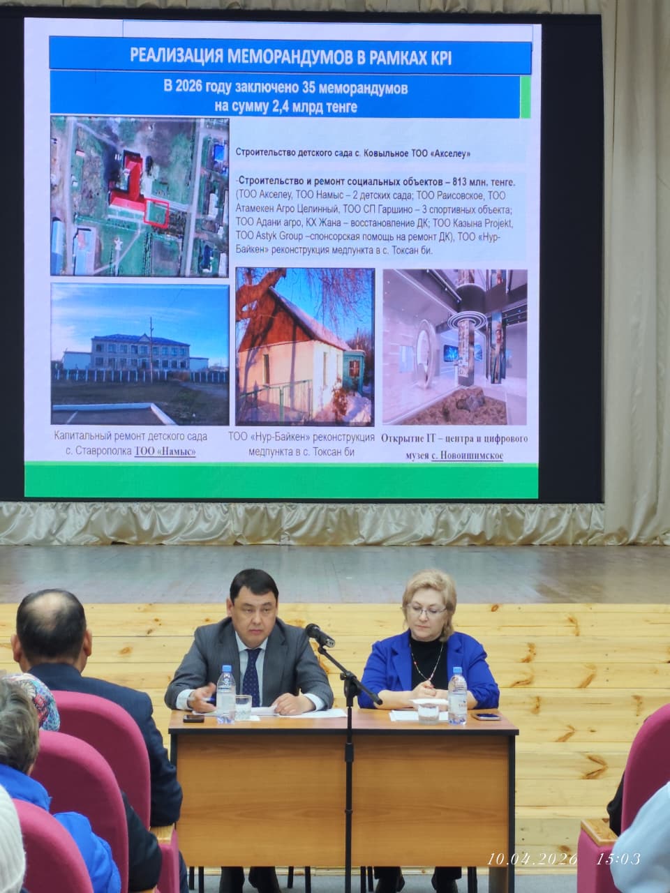 Аудан әкімінің Буденное ауылы тұрғындарымен есептік кездесуі өтті