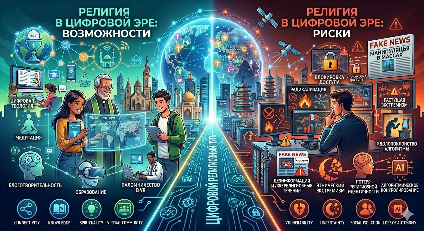 «Цифрлық дәуірдегі дін: мүмкіндіктер мен тәуекелдер»