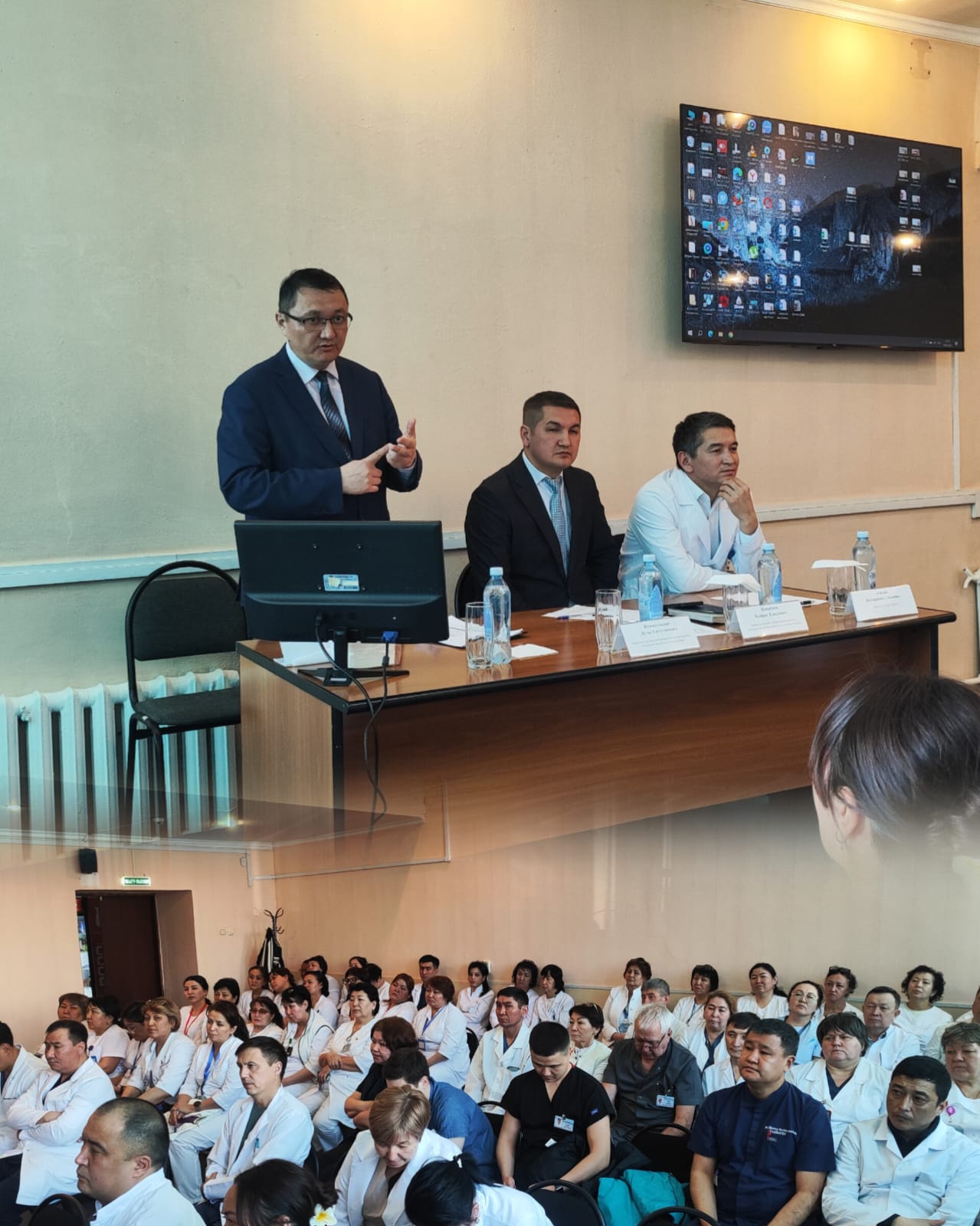 Медициналық қызметкерлерге еңбек құқықтары мен әлеуметтік кепілдіктерді қорғау туралы түсіндірілді.