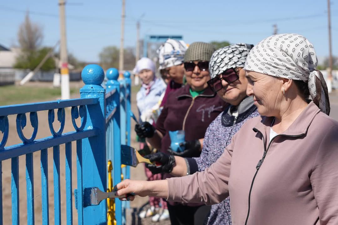 Мойынқұмда «Таза Қазақстан» акциясы аясындағы сенбілік жоғары деңгейде өтті