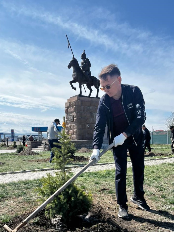 «Таза Қазақстан» экологиялық акциясы аясында көгалдандыру жұмыстары жүргізілді