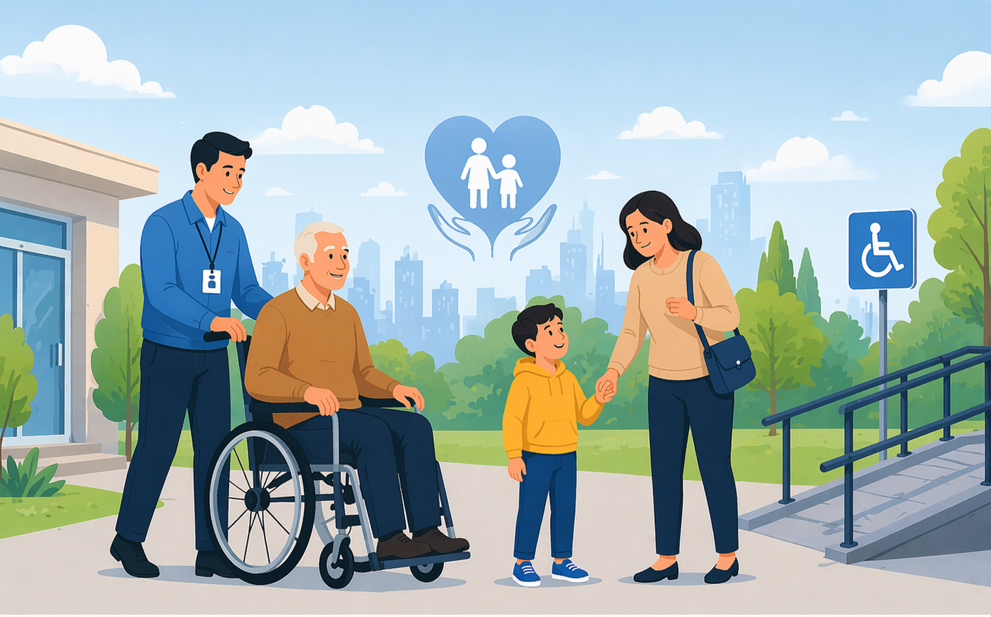 1-топтағы мүгедектігі бар адамдарға және 18 жасқа дейінгі мүгедектігі бар балаларға санаторий - курорттық емдеуден өту кезіндегі әлеуметтік көмек