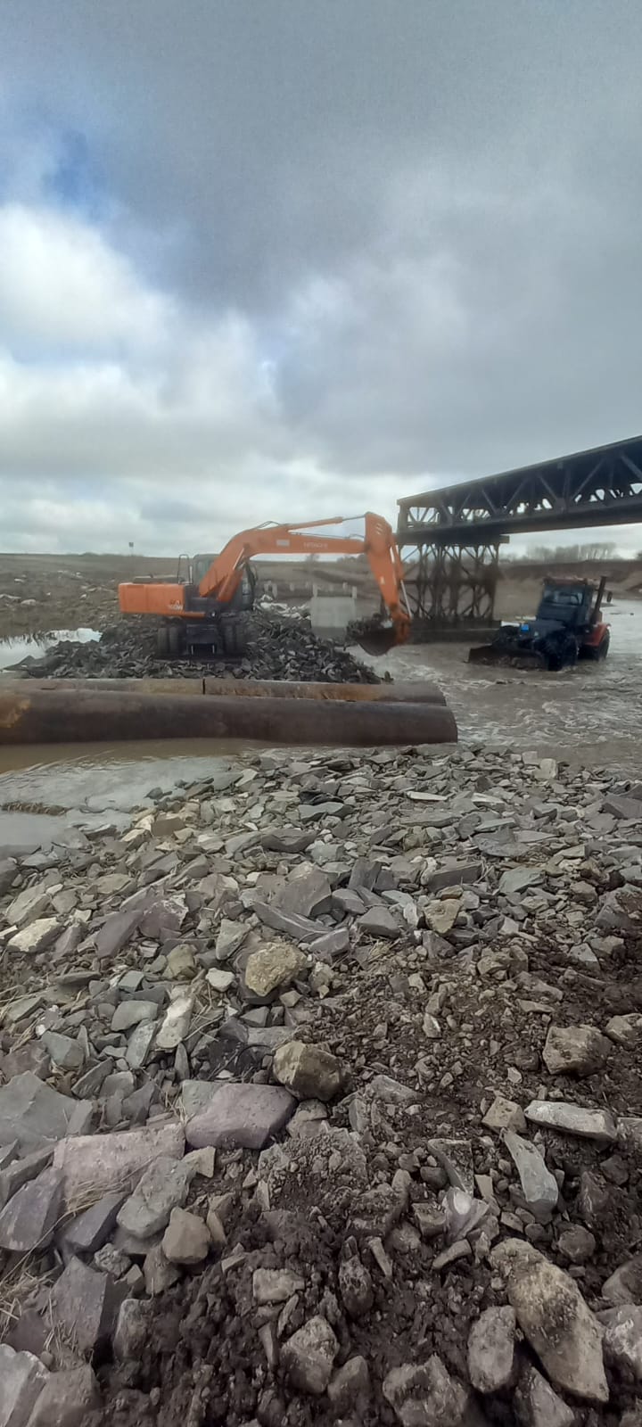 Өзен арқылы өтетін өткелді қалпына келтіру.